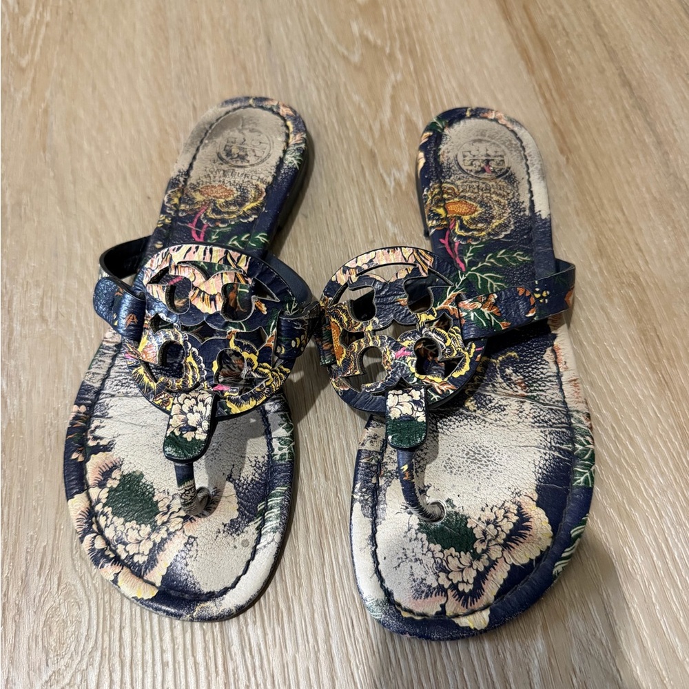 Tory Burch Miller floral Sandals size 6.5